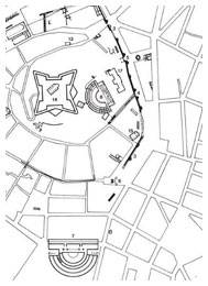 Augustov hram - mapa