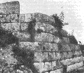 Zidine liburnske Asserie gradene od velikih kamenih blokova 