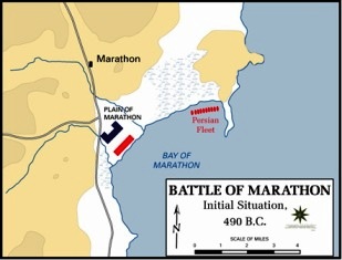Prikaz bitke kod Maratona