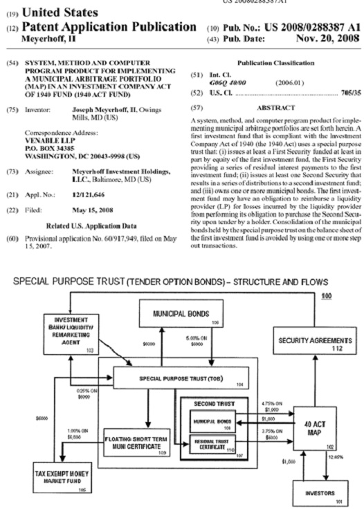 Prva strana americkog patenta US 7,580,880 B2